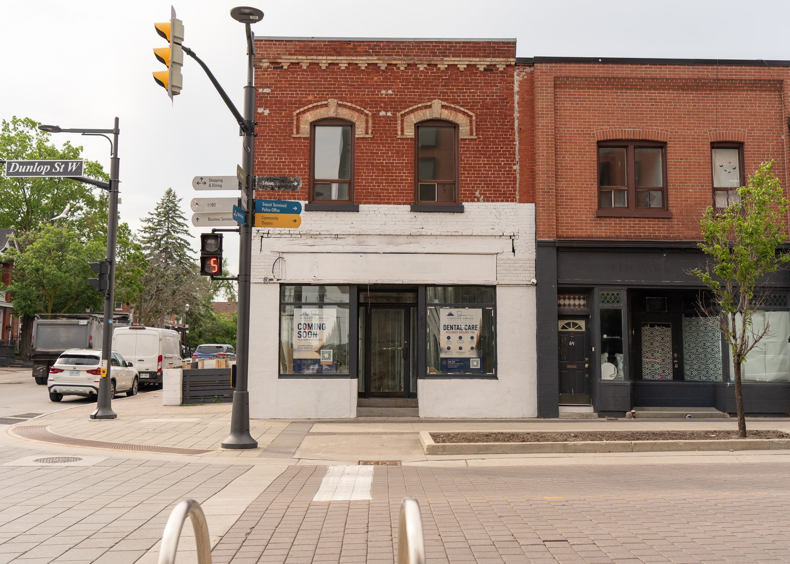 Lakeside Smiles Dentistry storefront at 66 Dunlop St W, Downtown Barrie